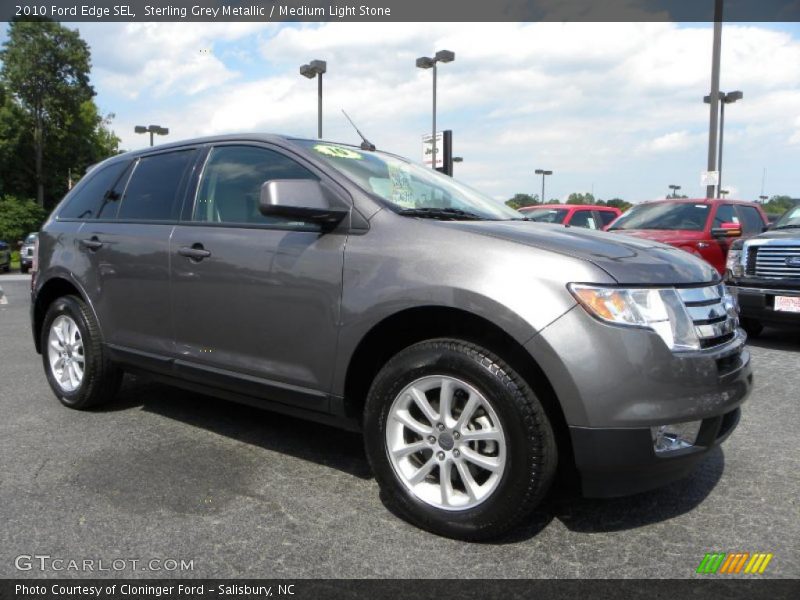 Sterling Grey Metallic / Medium Light Stone 2010 Ford Edge SEL