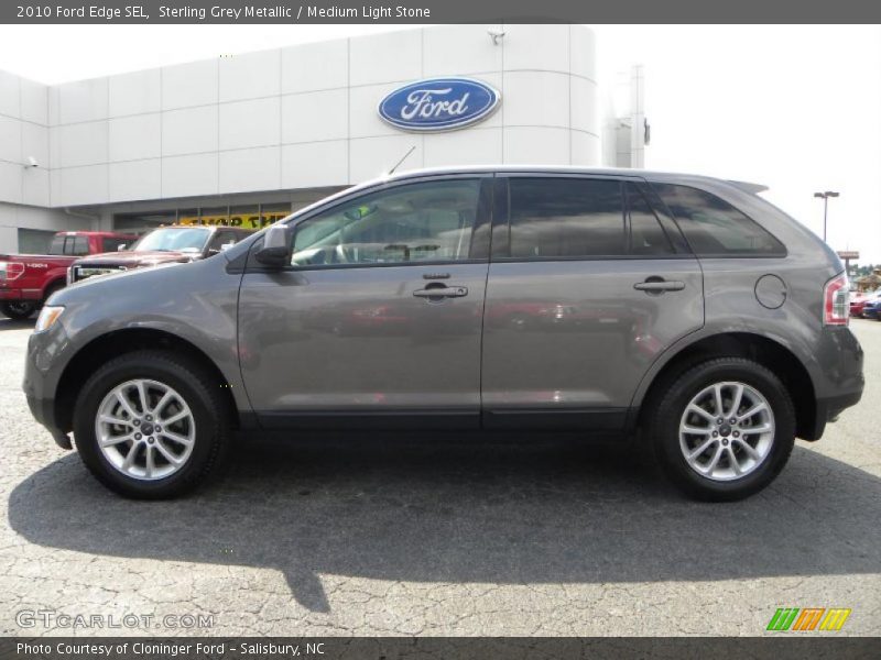 Sterling Grey Metallic / Medium Light Stone 2010 Ford Edge SEL