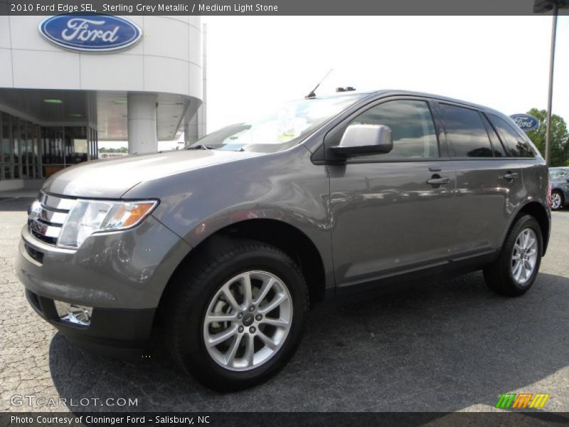 Sterling Grey Metallic / Medium Light Stone 2010 Ford Edge SEL