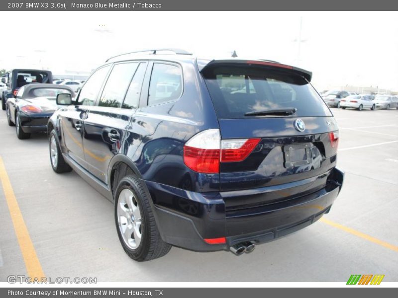 Monaco Blue Metallic / Tobacco 2007 BMW X3 3.0si