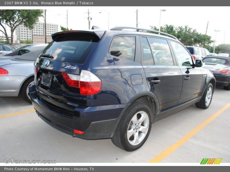 Monaco Blue Metallic / Tobacco 2007 BMW X3 3.0si