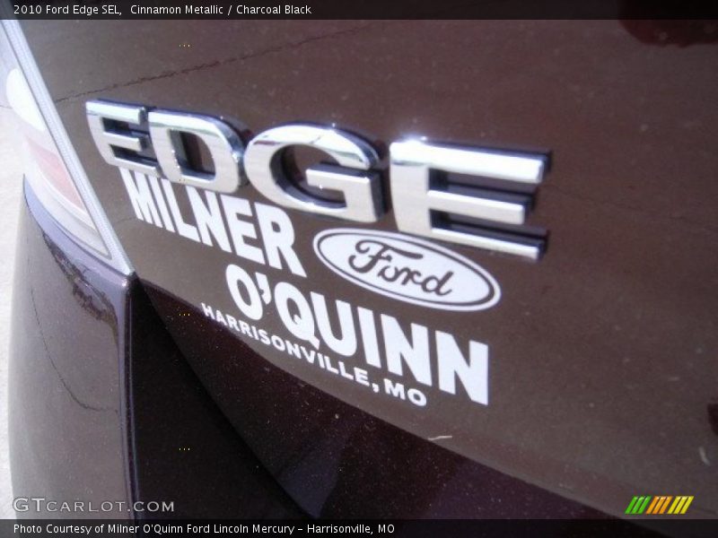Cinnamon Metallic / Charcoal Black 2010 Ford Edge SEL