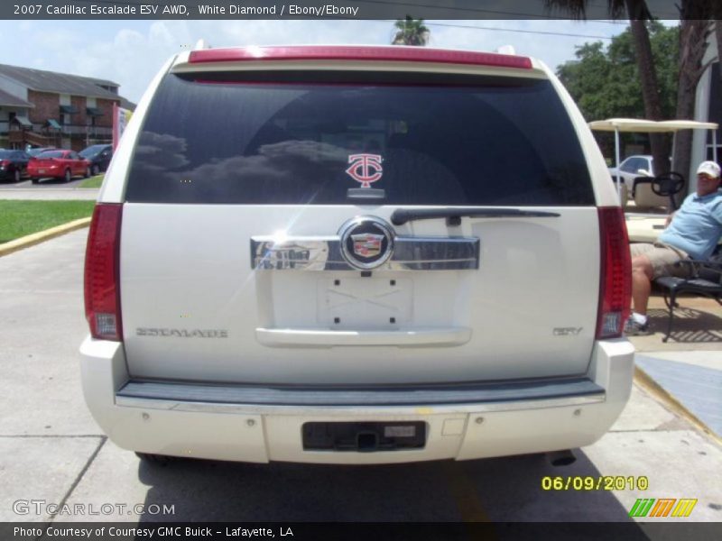 White Diamond / Ebony/Ebony 2007 Cadillac Escalade ESV AWD