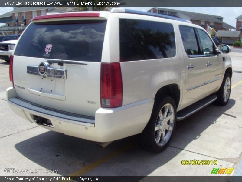 White Diamond / Ebony/Ebony 2007 Cadillac Escalade ESV AWD