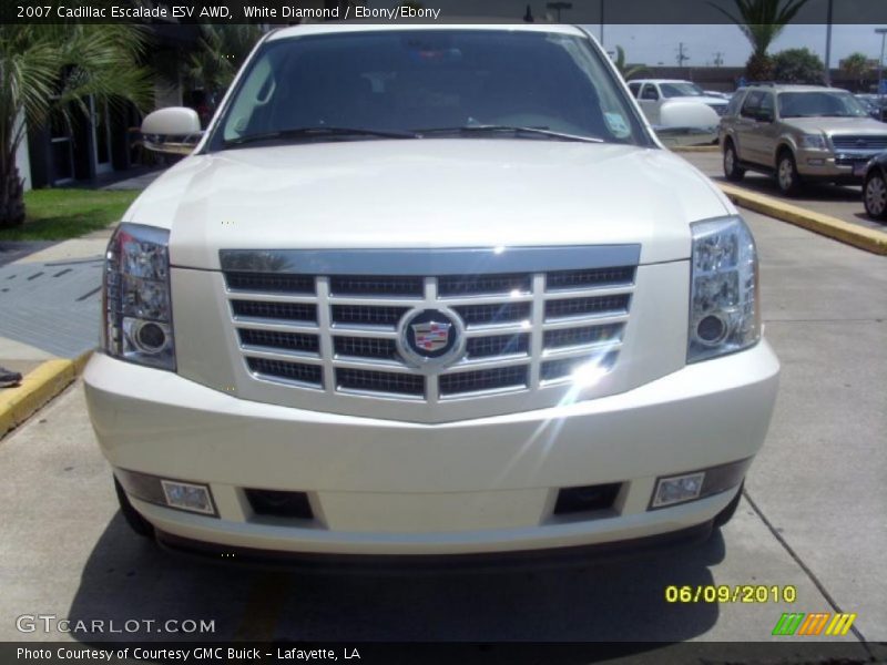 White Diamond / Ebony/Ebony 2007 Cadillac Escalade ESV AWD