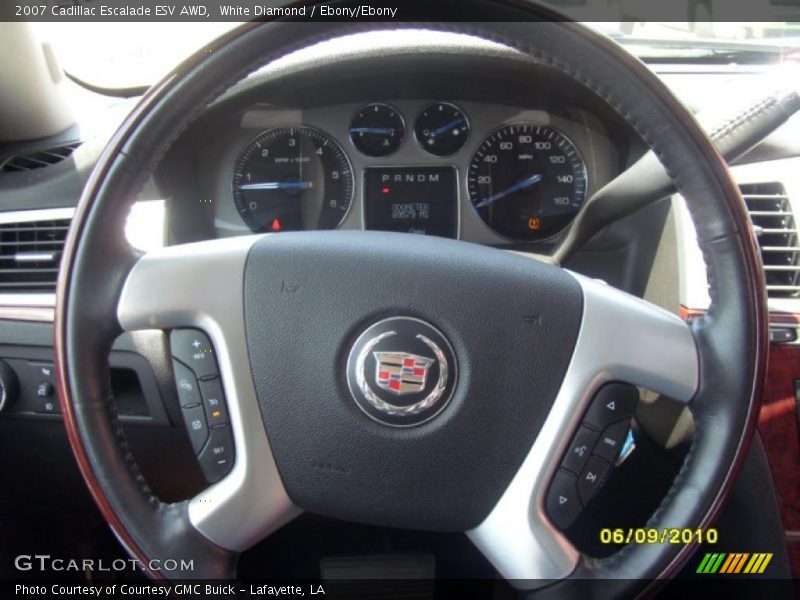White Diamond / Ebony/Ebony 2007 Cadillac Escalade ESV AWD