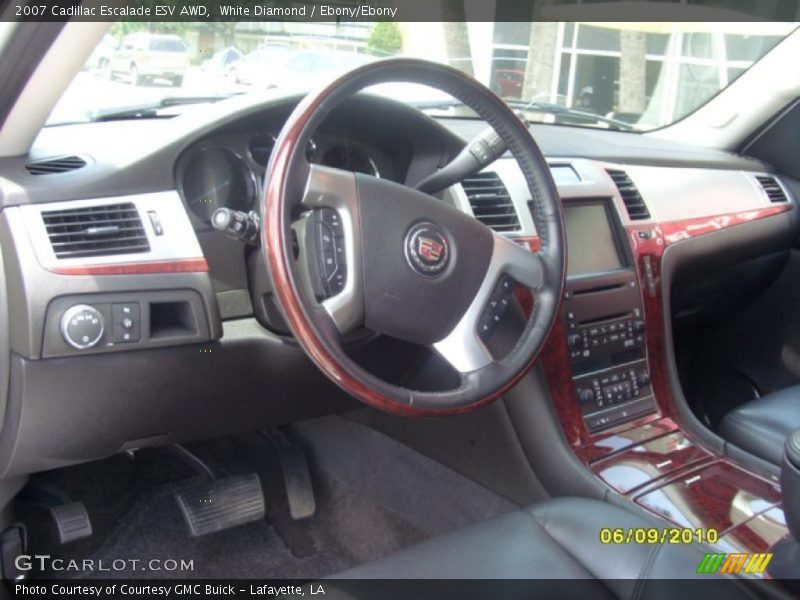 White Diamond / Ebony/Ebony 2007 Cadillac Escalade ESV AWD