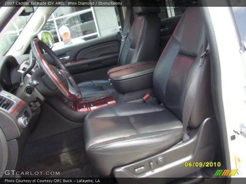White Diamond / Ebony/Ebony 2007 Cadillac Escalade ESV AWD