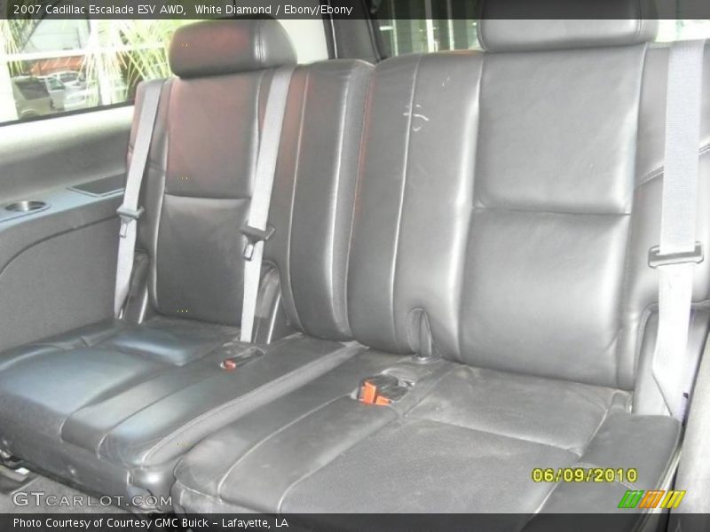 White Diamond / Ebony/Ebony 2007 Cadillac Escalade ESV AWD
