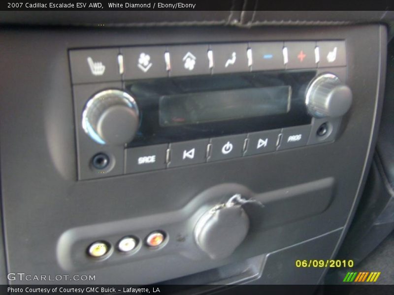 White Diamond / Ebony/Ebony 2007 Cadillac Escalade ESV AWD