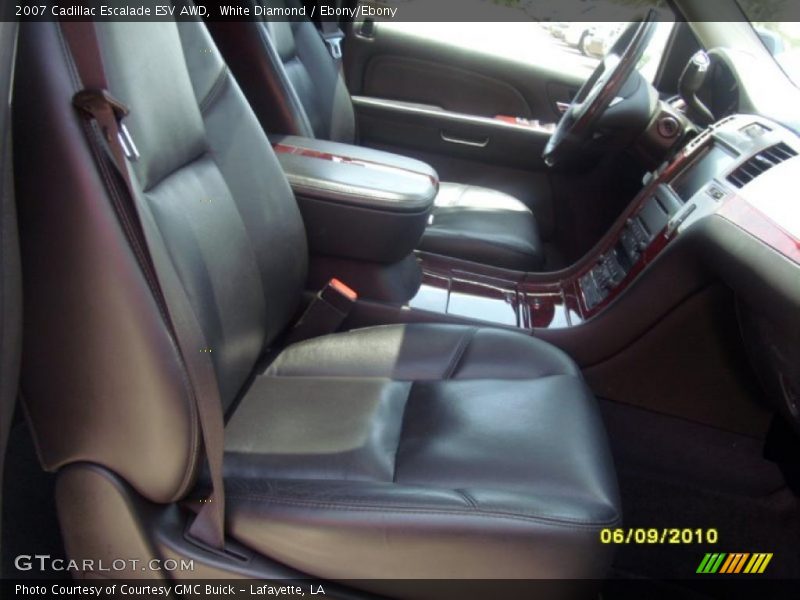 White Diamond / Ebony/Ebony 2007 Cadillac Escalade ESV AWD