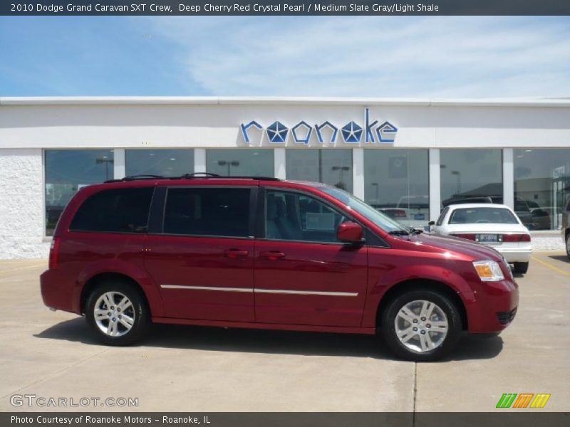 Deep Cherry Red Crystal Pearl / Medium Slate Gray/Light Shale 2010 Dodge Grand Caravan SXT Crew