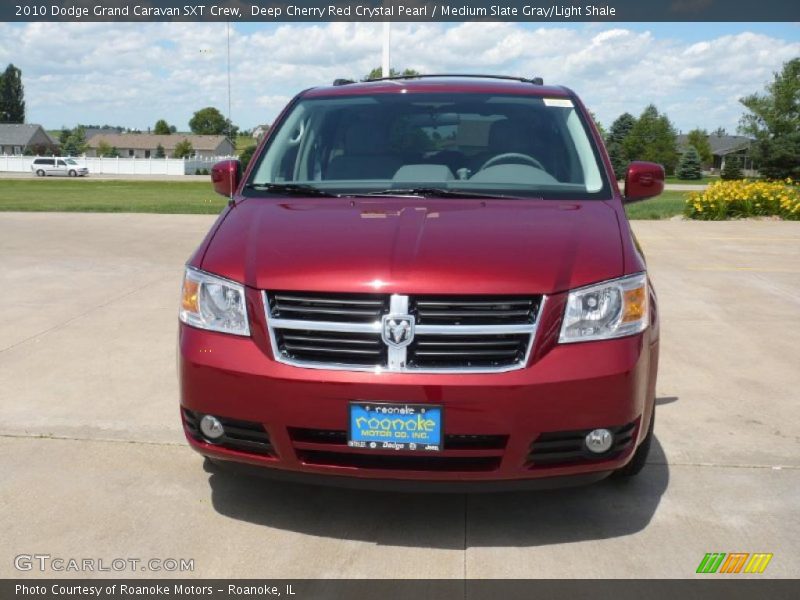 Deep Cherry Red Crystal Pearl / Medium Slate Gray/Light Shale 2010 Dodge Grand Caravan SXT Crew