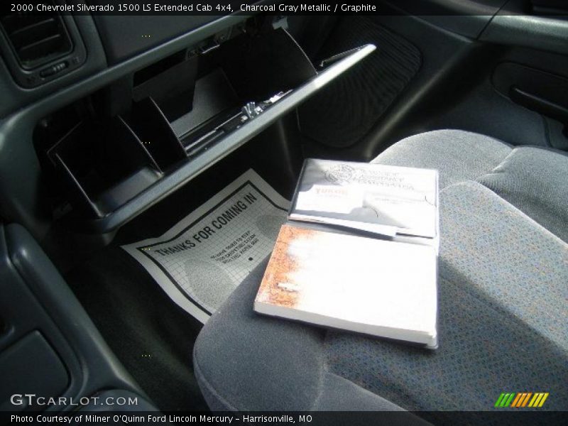 Charcoal Gray Metallic / Graphite 2000 Chevrolet Silverado 1500 LS Extended Cab 4x4