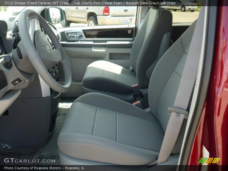 Deep Cherry Red Crystal Pearl / Medium Slate Gray/Light Shale 2010 Dodge Grand Caravan SXT Crew