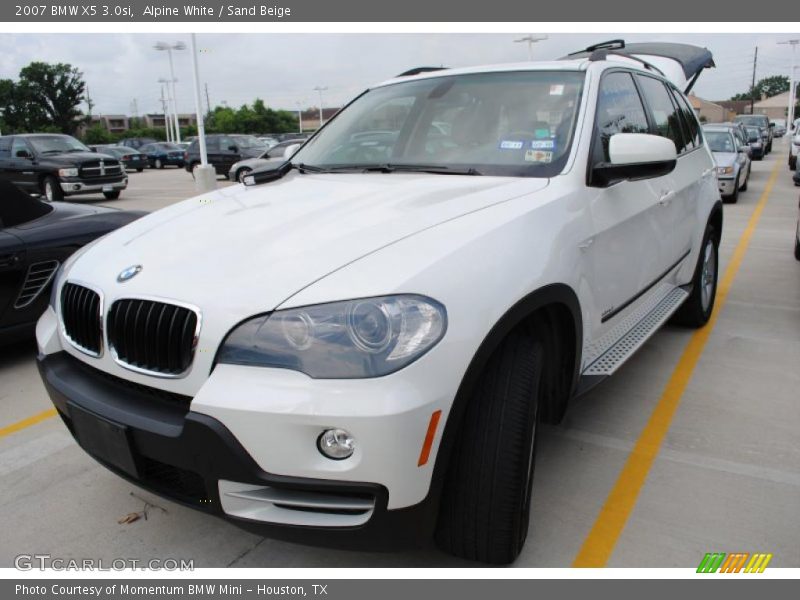 Alpine White / Sand Beige 2007 BMW X5 3.0si