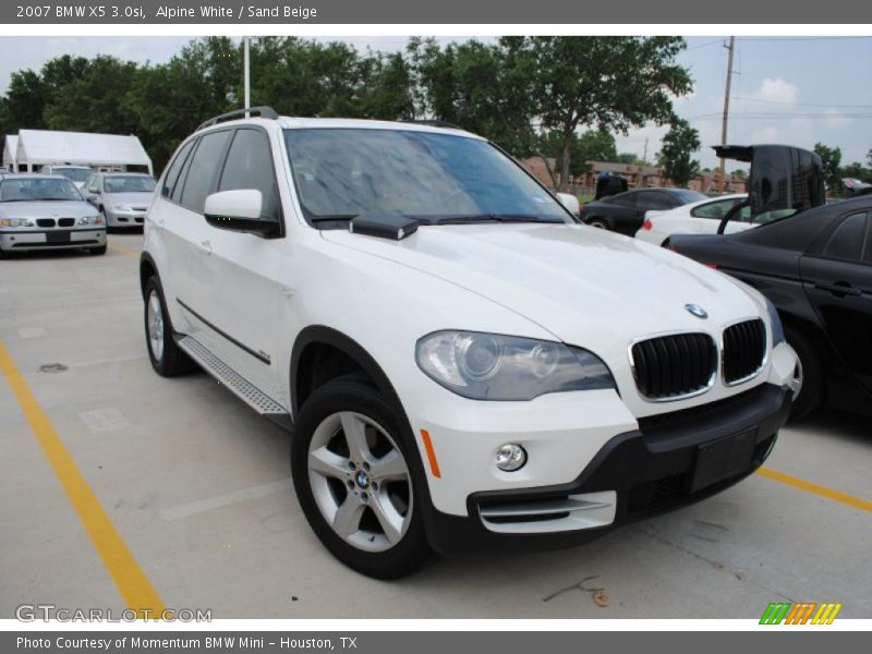 Alpine White / Sand Beige 2007 BMW X5 3.0si