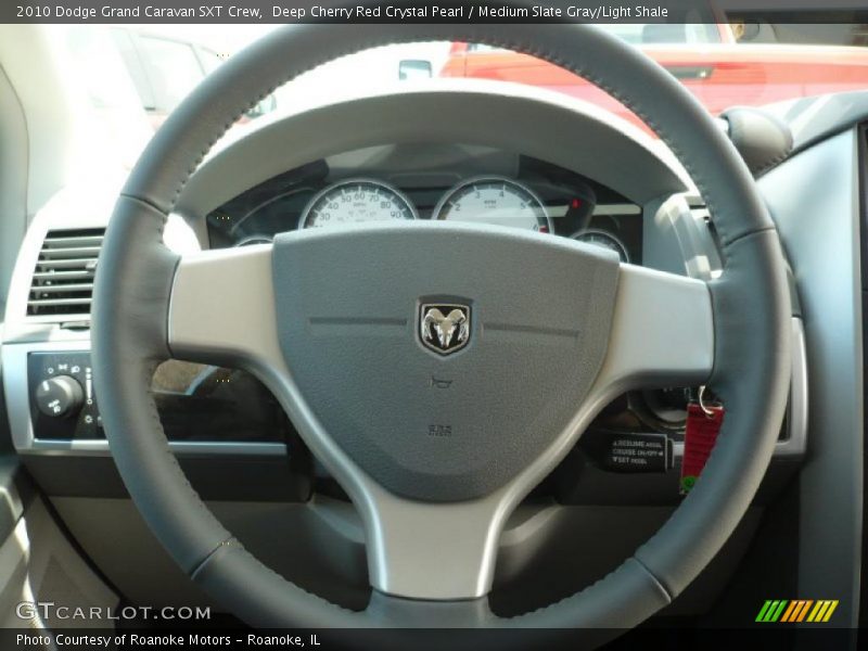 Deep Cherry Red Crystal Pearl / Medium Slate Gray/Light Shale 2010 Dodge Grand Caravan SXT Crew
