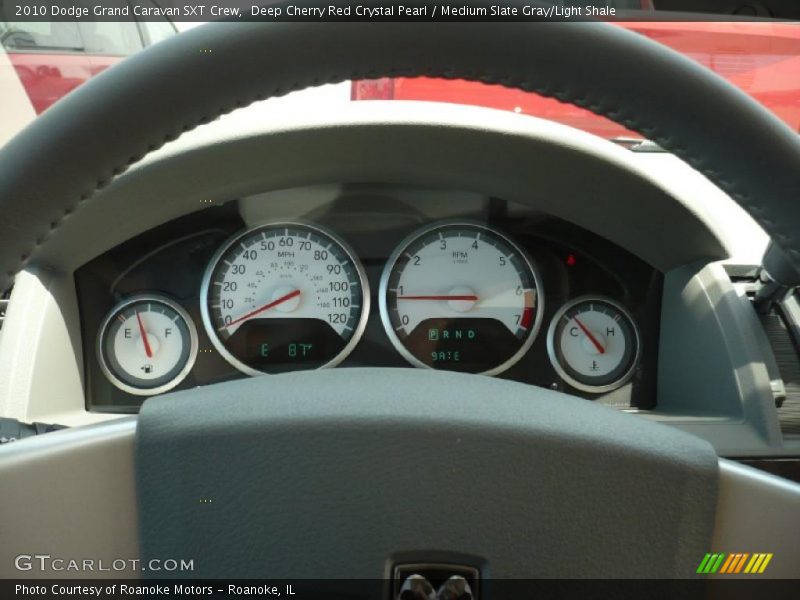 Deep Cherry Red Crystal Pearl / Medium Slate Gray/Light Shale 2010 Dodge Grand Caravan SXT Crew