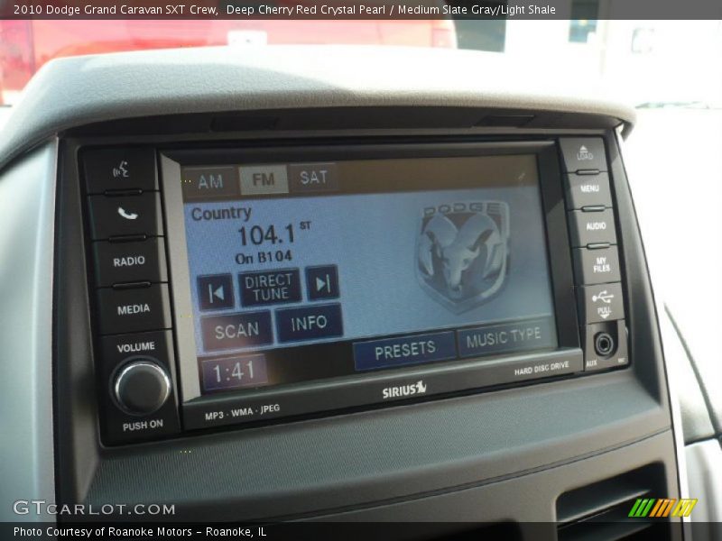 Deep Cherry Red Crystal Pearl / Medium Slate Gray/Light Shale 2010 Dodge Grand Caravan SXT Crew
