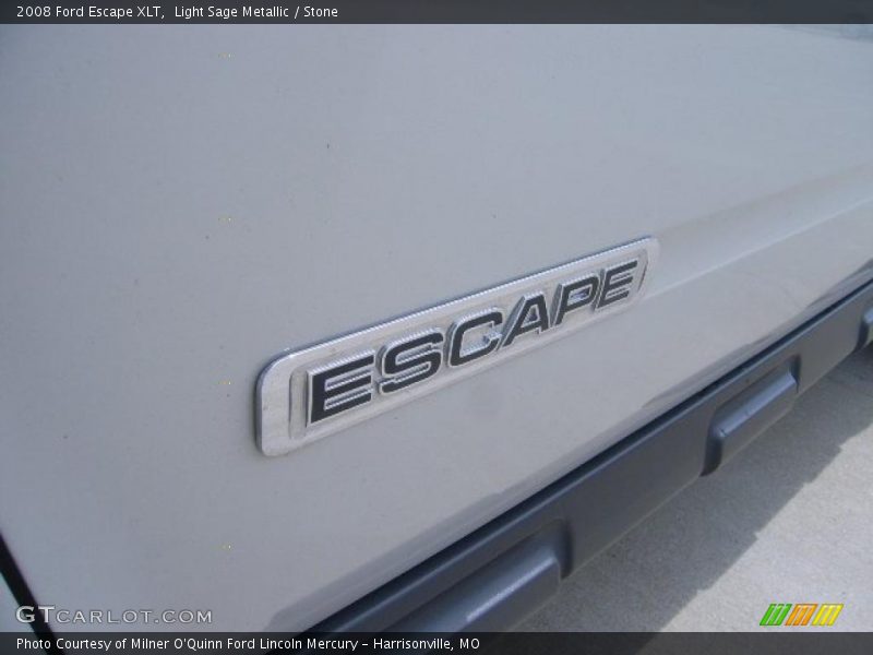 Light Sage Metallic / Stone 2008 Ford Escape XLT
