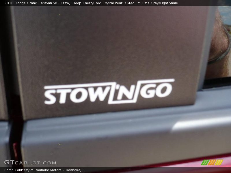 Deep Cherry Red Crystal Pearl / Medium Slate Gray/Light Shale 2010 Dodge Grand Caravan SXT Crew