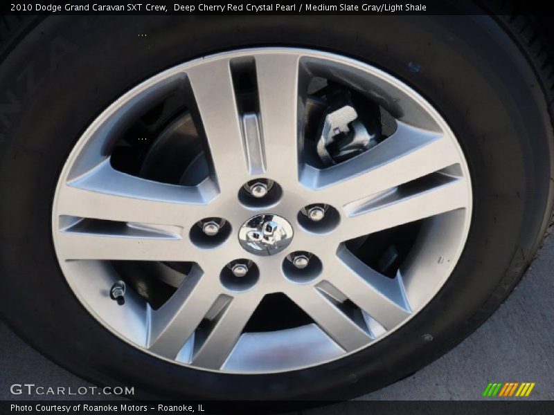 Deep Cherry Red Crystal Pearl / Medium Slate Gray/Light Shale 2010 Dodge Grand Caravan SXT Crew