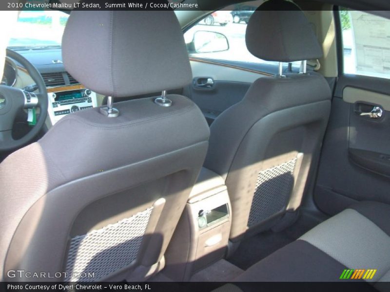 Summit White / Cocoa/Cashmere 2010 Chevrolet Malibu LT Sedan