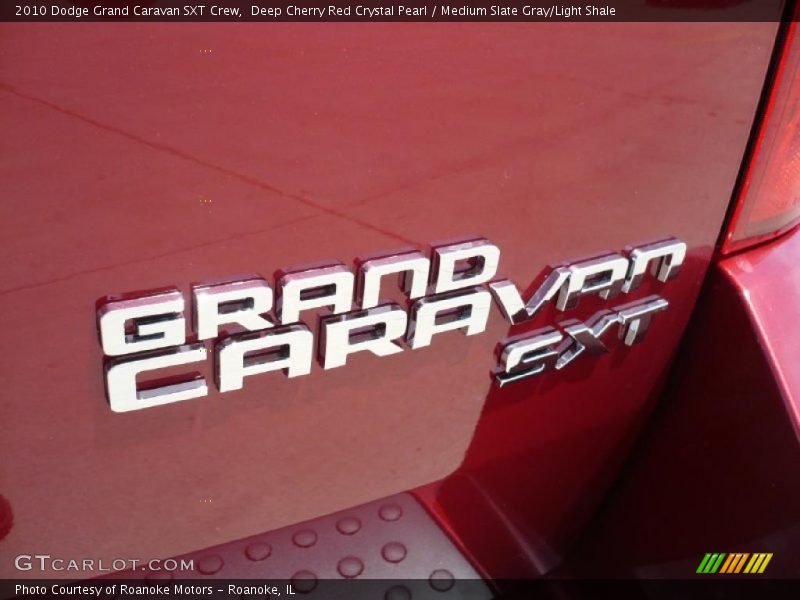 Deep Cherry Red Crystal Pearl / Medium Slate Gray/Light Shale 2010 Dodge Grand Caravan SXT Crew