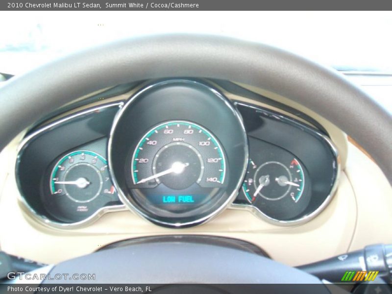 Summit White / Cocoa/Cashmere 2010 Chevrolet Malibu LT Sedan