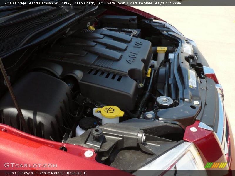Deep Cherry Red Crystal Pearl / Medium Slate Gray/Light Shale 2010 Dodge Grand Caravan SXT Crew