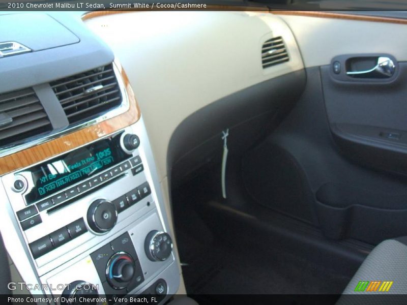 Summit White / Cocoa/Cashmere 2010 Chevrolet Malibu LT Sedan