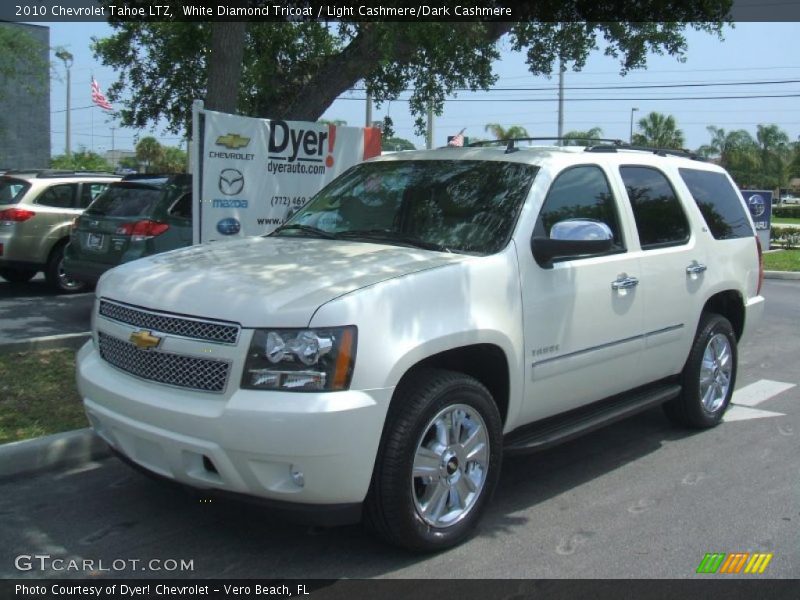 White Diamond Tricoat / Light Cashmere/Dark Cashmere 2010 Chevrolet Tahoe LTZ