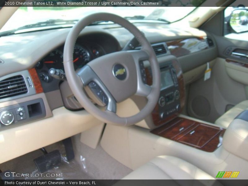 White Diamond Tricoat / Light Cashmere/Dark Cashmere 2010 Chevrolet Tahoe LTZ