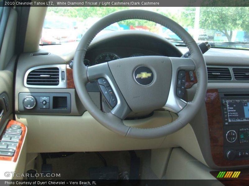 White Diamond Tricoat / Light Cashmere/Dark Cashmere 2010 Chevrolet Tahoe LTZ