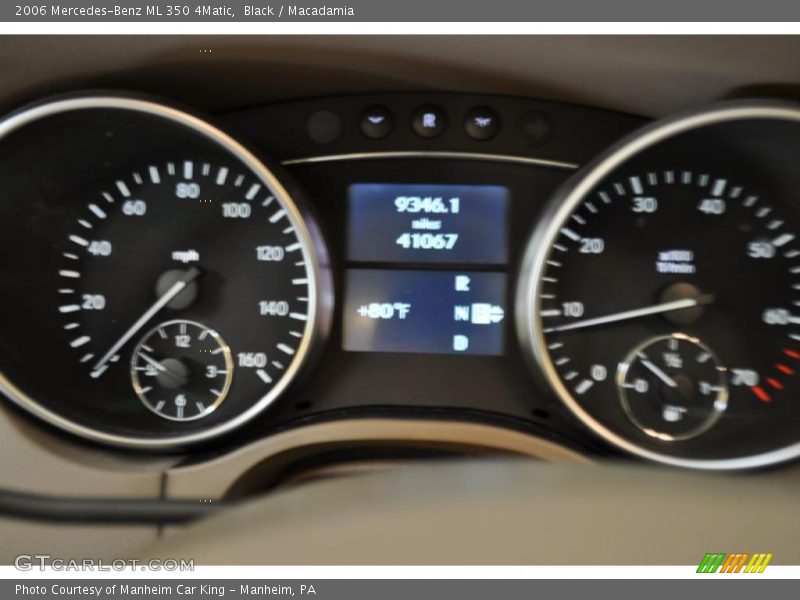 Black / Macadamia 2006 Mercedes-Benz ML 350 4Matic