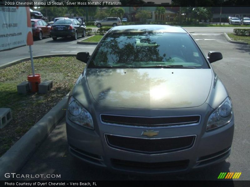 Silver Moss Metallic / Titanium 2009 Chevrolet Malibu LS Sedan