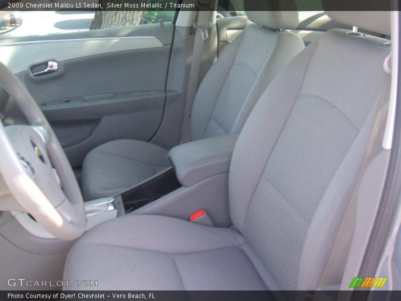 Silver Moss Metallic / Titanium 2009 Chevrolet Malibu LS Sedan