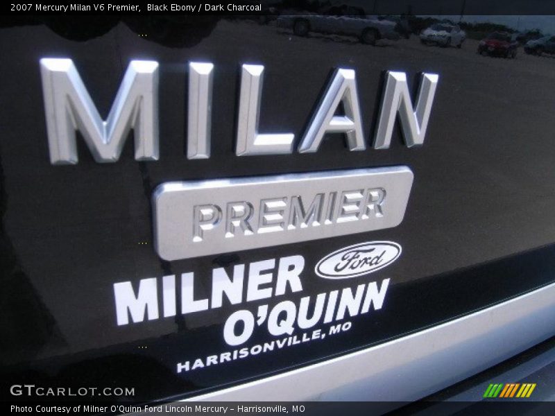 Black Ebony / Dark Charcoal 2007 Mercury Milan V6 Premier