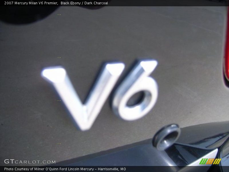 Black Ebony / Dark Charcoal 2007 Mercury Milan V6 Premier