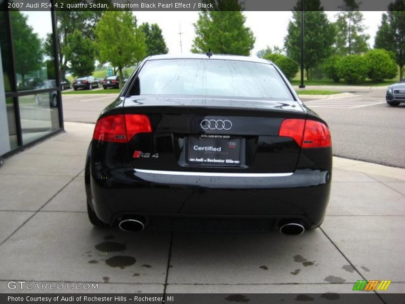 Phantom Black Pearl Effect / Black 2007 Audi RS4 4.2 quattro Sedan