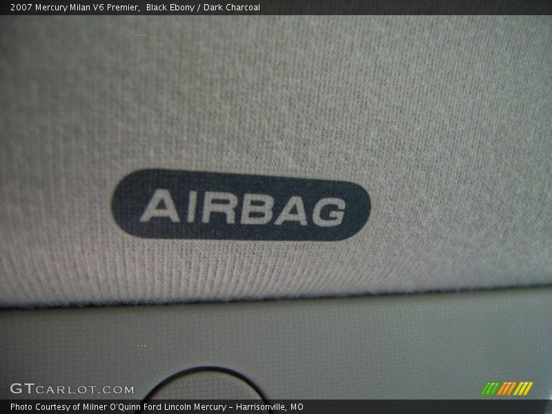 Black Ebony / Dark Charcoal 2007 Mercury Milan V6 Premier