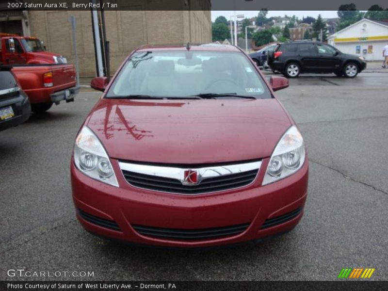Berry Red / Tan 2007 Saturn Aura XE