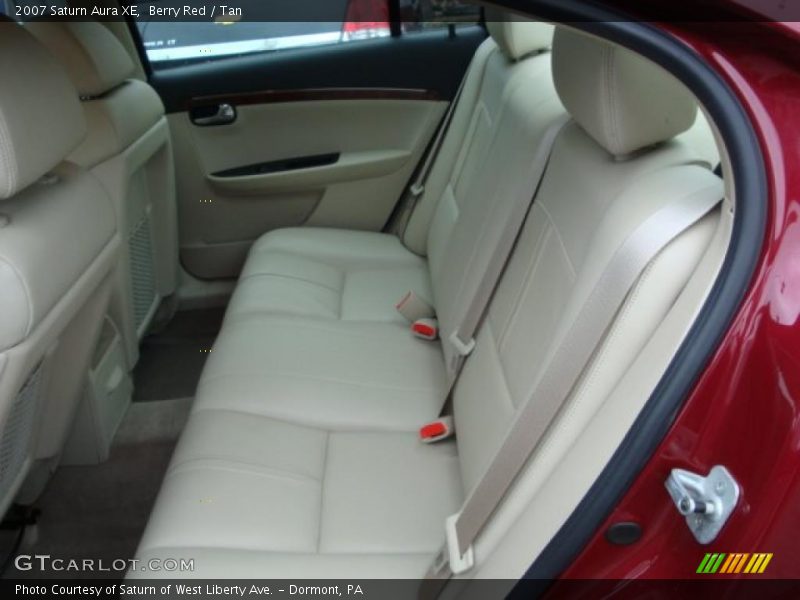 Berry Red / Tan 2007 Saturn Aura XE