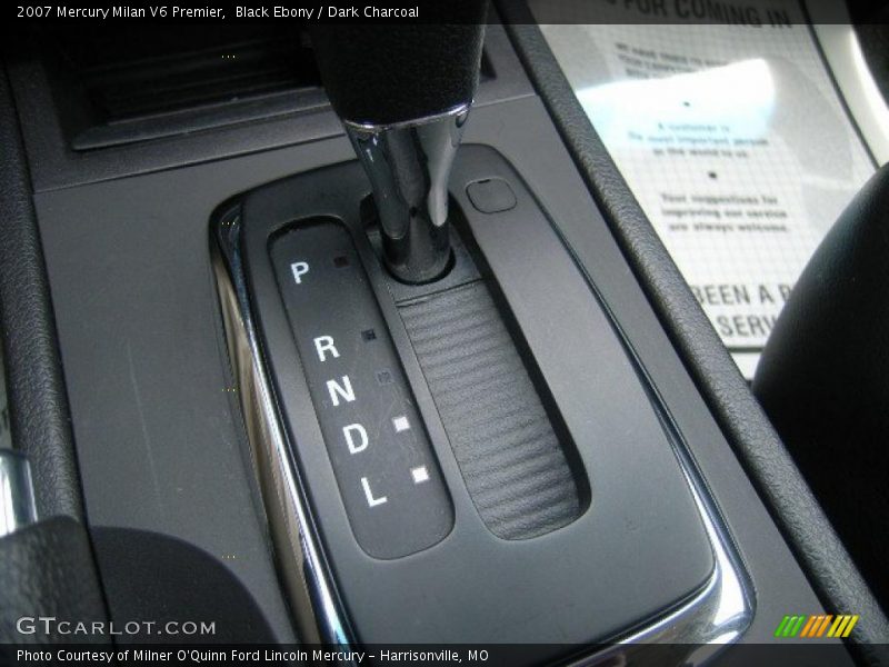 Black Ebony / Dark Charcoal 2007 Mercury Milan V6 Premier