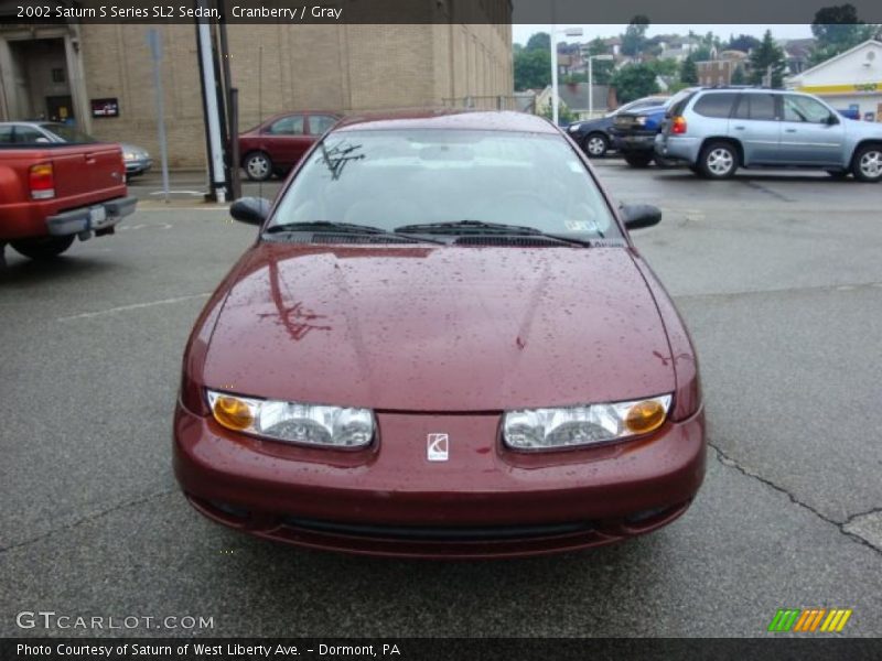 Cranberry / Gray 2002 Saturn S Series SL2 Sedan