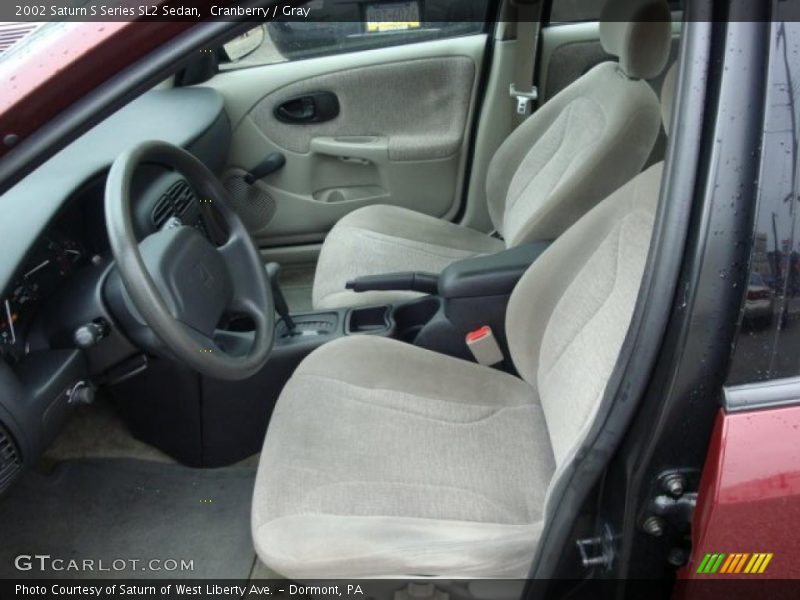 Cranberry / Gray 2002 Saturn S Series SL2 Sedan