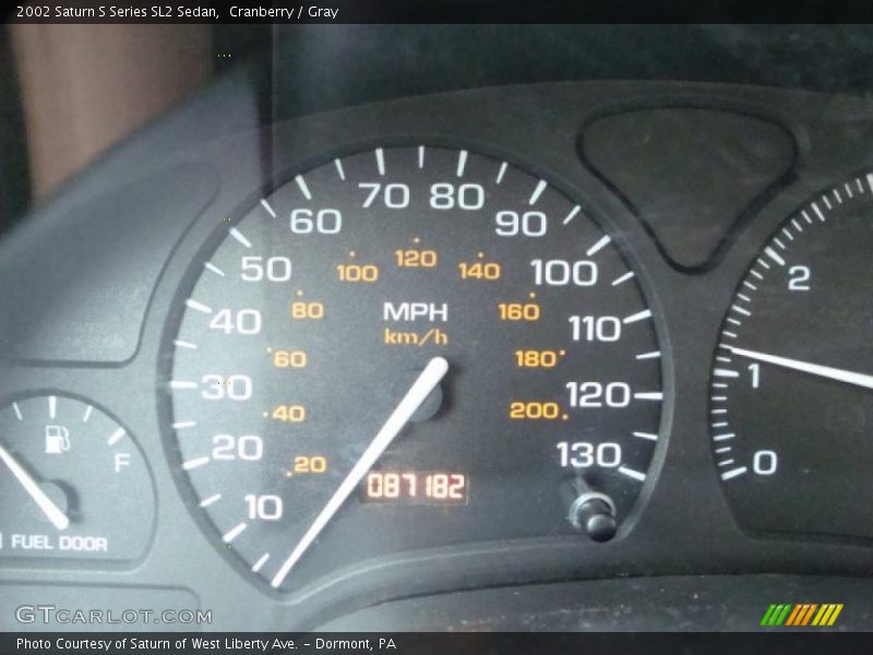 Cranberry / Gray 2002 Saturn S Series SL2 Sedan