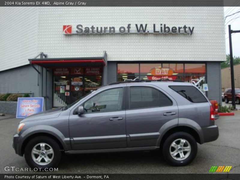Alpine Gray / Gray 2004 Kia Sorento EX 4WD