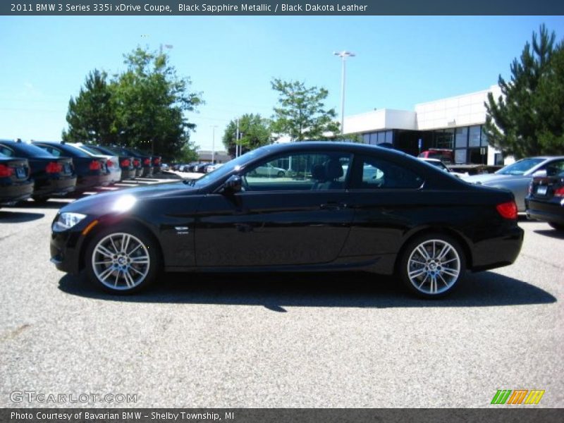 Black Sapphire Metallic / Black Dakota Leather 2011 BMW 3 Series 335i xDrive Coupe